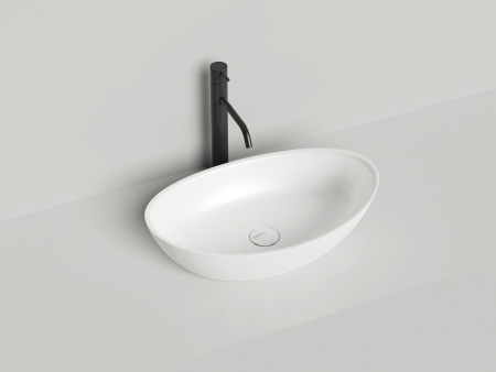 Раковина из литьевого мрамора Salini NOEMI 1101103GF 56х34 накладная цвет мультиколор